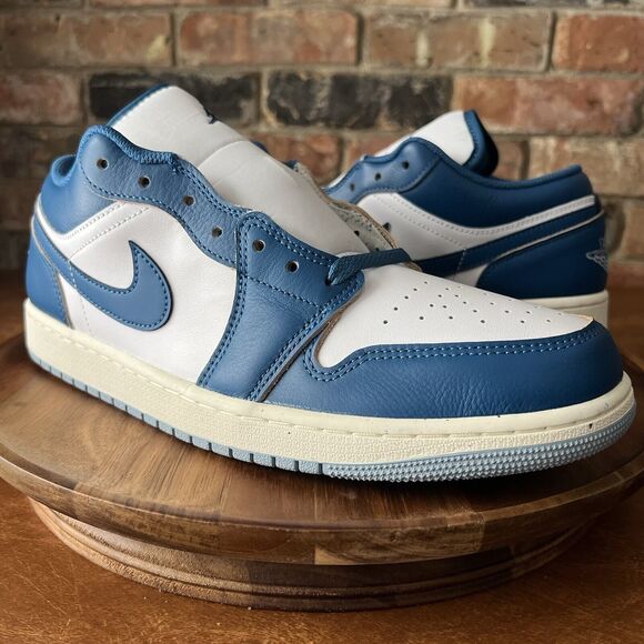 New Nike Air Jordan 1 SE Low Industrial Blue White Shoes Sneakers Size 11.5 - Picture 16 of 16